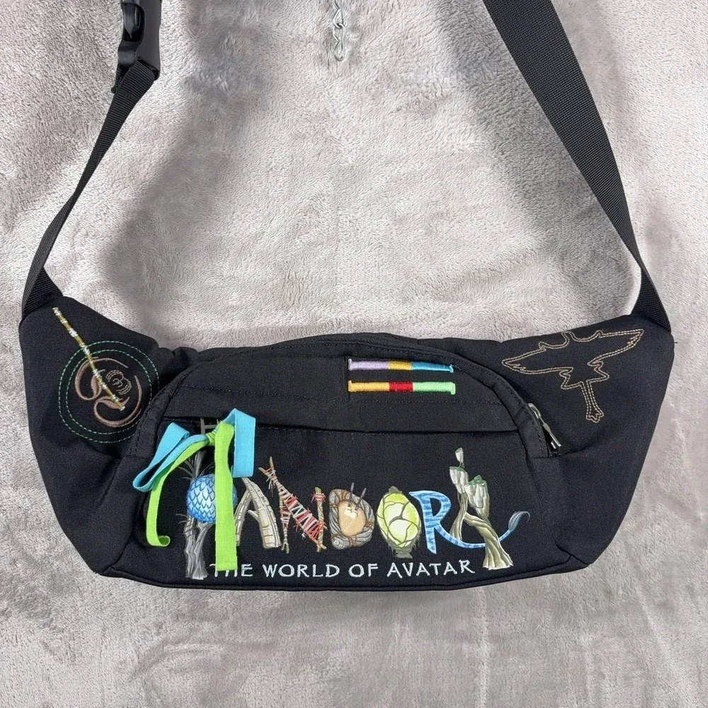 Disney Parks Pandora The World of Avatar Fanny Pack Belt Bag Black Waist Pack